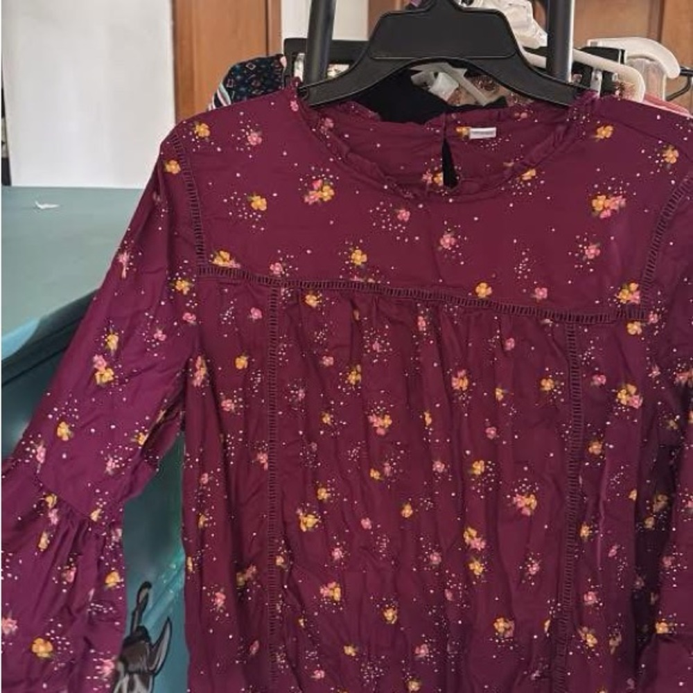 Floral Burgundy